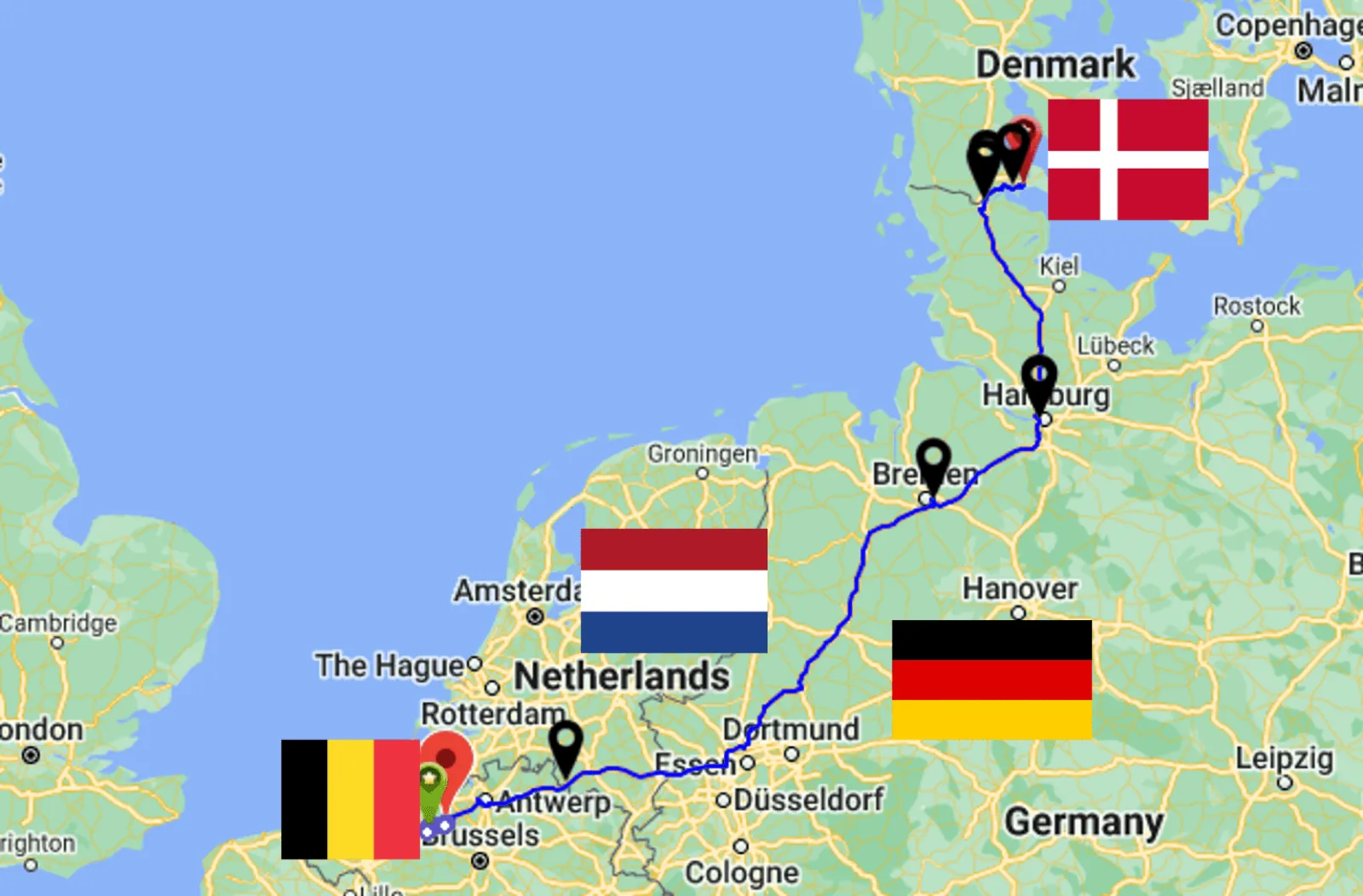 iPTT North Germany Coverage Map